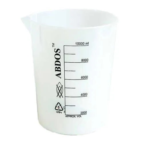 Beaker, 1000ml Plastic, Pack of 4
