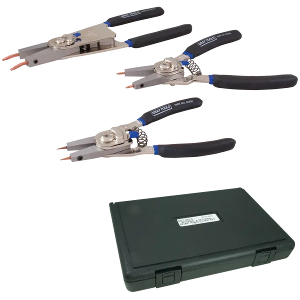 3 Piece Internal & External Snap Ring Plier Set