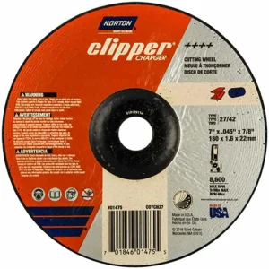 Norton Charger Abrasive Type 27 Cut-Off Wheels – 25 Pack | 4″