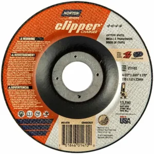 Norton Charger Abrasive Type 27 Cut-Off Wheels – 25 Pack | 4″ - view 4