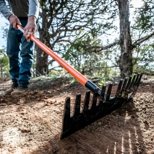 BackSlope Tools Bert Fiberglass Handle Rake