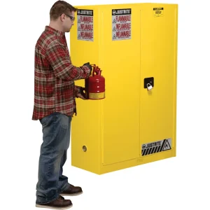 Justrite® 45-Gallon Capacity Safety Can Cabinet - view 3