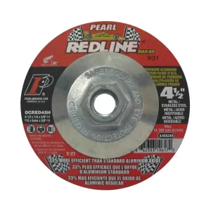 Pearl Abrasive 4 1/2″ Redline Depressed Center Grinding Wheels | 5/8″- 11