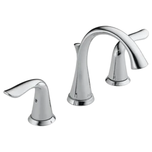 Delta Lahara Chrome Two Handle Widespread Bathroom Faucet