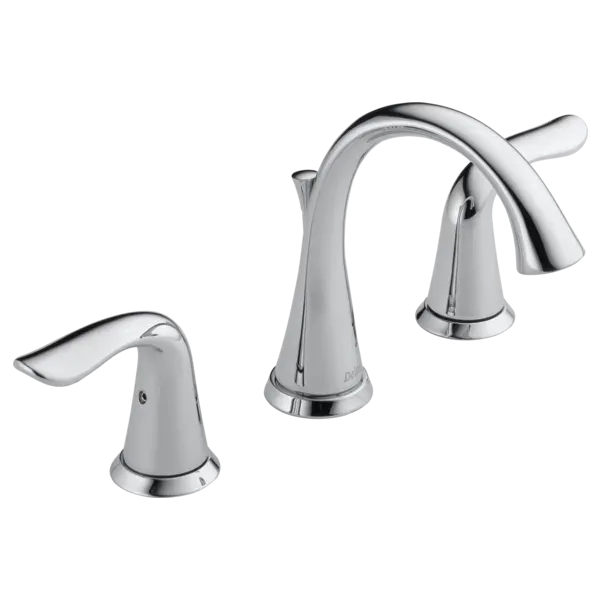 Delta Lahara Chrome Two Handle Widespread Bathroom Faucet