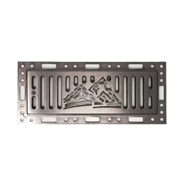 Ventique – Avalanche – Flush Mount Metal Floor Register | Arctic White / 4″ x 10″