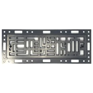 Ventique – Tornado – Flush Mount Metal Floor Register | Brushed Platinum / 4″ x 10″ - view 4