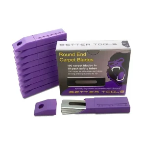 Better Tools 0.017″ Round End Carpet Blades | 100 Blades / 10 Per Tube - view 4