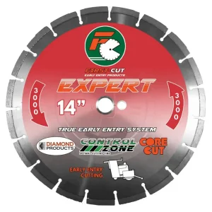 Core Cut First-Cut EXPERT 3000 Diamond Blades | 6″ x .095 / With Skid Plate