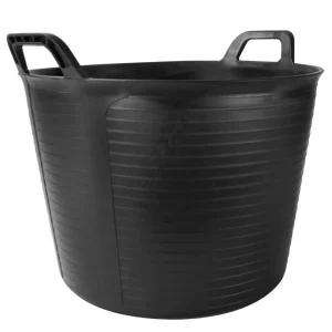 Rubi FLEXTUB 10.5 Gallon (40 l.) Black Plastic Tub