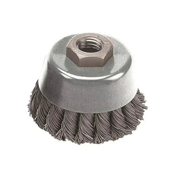 Pearl Abrasive Tempered Wire Knot Cup Wheels | 4″