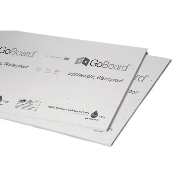 Go Board Tile Backer Board 1/2″ x 3′ x 5′ – 7 Piece Package