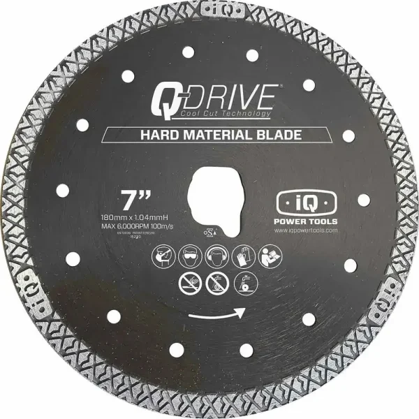 iQ Power Tools 7″ Q-Drive Hard Material Blade