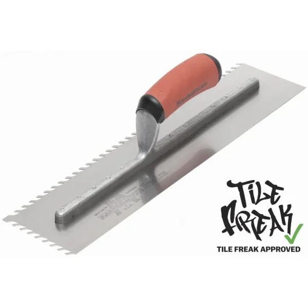 Marshalltown 16″ ILayFlat Notched Trowels | 1/4″