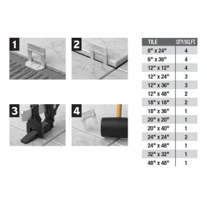 Pearl Leveling System PLS 1/8″ Clips | 1/8″ Clips – Bag of 250 - view 3