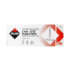 Rubi Cyclone Leveling System 3/32″ Flat Bases | 3/32″ Clips – Box of 2400 - view 2