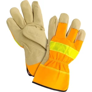 Kinco® Unlined Grain Pigskin High-Visibility Gloves