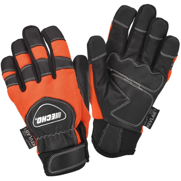 Echo® Kevlar®-Lined Vibration-Reducing Chain Saw Gloves