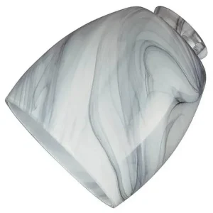 Westinghouse Handblown Charcoal Swirl Glass Shade, 2.25 in