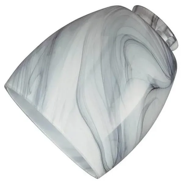 Westinghouse Handblown Charcoal Swirl Glass Shade, 2.25 in