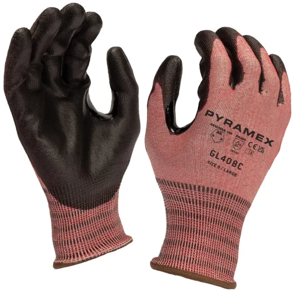 Pyramex® Polyurethane-Coated A6 Cut-Resistant Gloves
