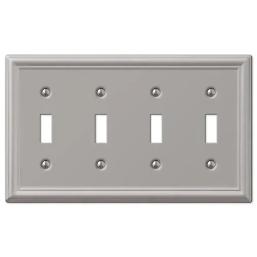 Amerelle 4 Toggle Chelsea Stamp Steel Brushed Nickel
