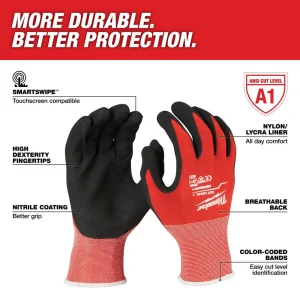 Milwaukee Cut Level 1 Nitrile Dipped Gloves - view 3