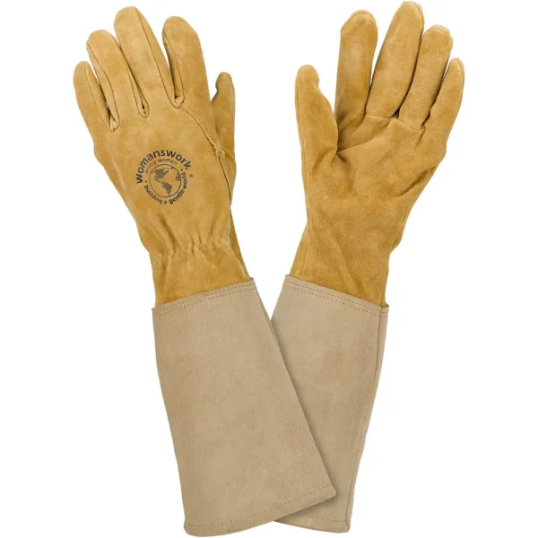Womanswork® All-Leather Gauntlet Gloves