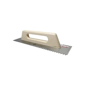 Rubi 19″ Closed Wooden Handle Trowel | 1/4″ x 1/4″ - view 3