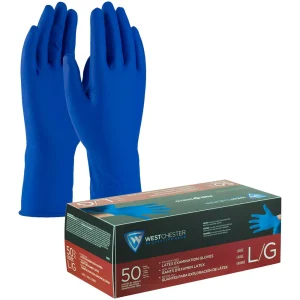 West Chester PosiShield™ Disposable 14 mil Latex Gloves with Cuff - view 2