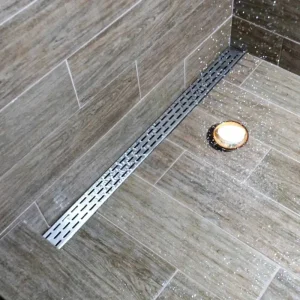 Laticrete Hydro Ban Linear Drain Grates | Offset Oval Brushed Stainless Steel / 24″ - view 3