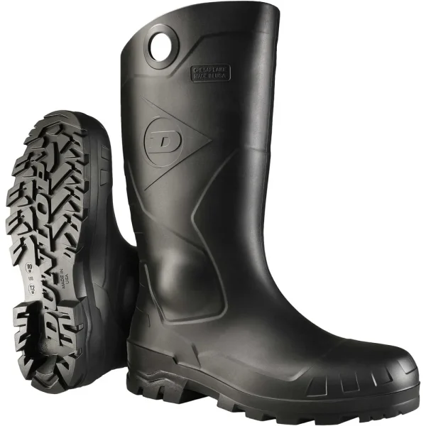 Dunlop® Chesapeake® 14˝ Steel Toe PVC Boot with Cleated Outsole