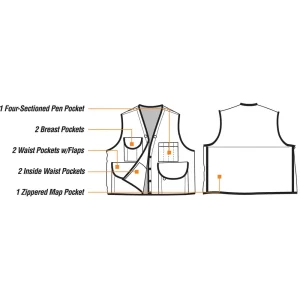 Jim-Gem® 8-Pocket Nylon Mesh Cruiser Vest - view 3