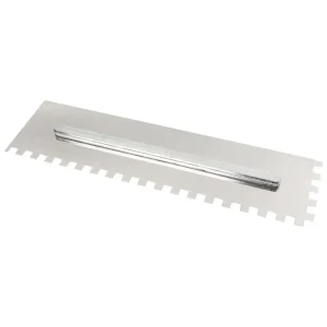 Bihui Tools 19″ x 5-1/8″ Replacement Trowel Blades | 1/2″ Square Notch