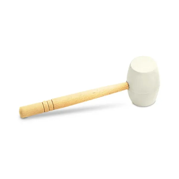 Rubi White Rubber Mallet For Stone & Tile Laying | 17.6 oz. (500 gr)
