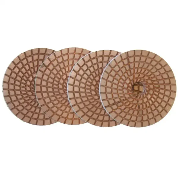 Husqvarna 4″ Copper Pads for Granite | 70 Grit