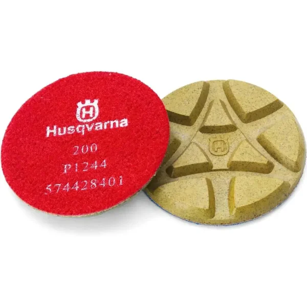 Husqvarna 3″ P1200 Dry Resin Bond Concrete Diamond Pads | 400 Grit
