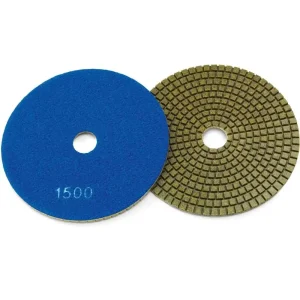 Husqvarna 5″ P1200 Dry Gloss Resin Bond Concrete Diamond Pads | 50 Grit