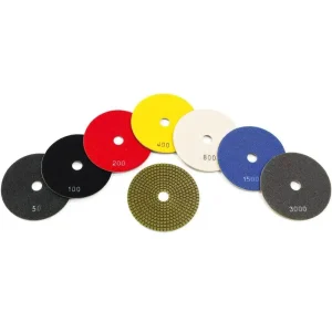 Husqvarna 5″ P1200 Dry Gloss Resin Bond Concrete Diamond Pads | 50 Grit - view 2