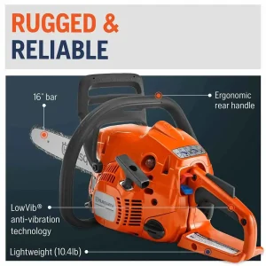 Husqvarna 130 16″ Gas Chainsaw - view 4