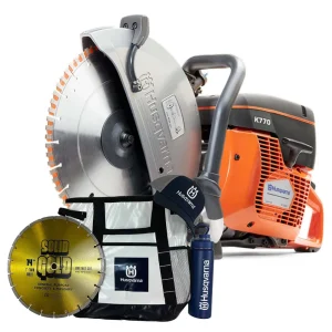 Husqvarna K770 14″ Concrete Saw Bundle