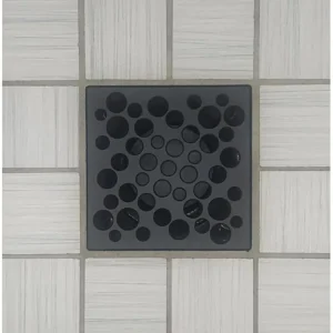 Ebbe UNIQUE Shower Drain Covers | Polished Chrome / Bubbles