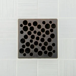 Ebbe UNIQUE Shower Drain Covers | Polished Chrome / Bubbles - view 2
