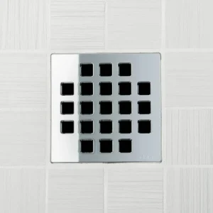 Ebbe UNIQUE Shower Drain Covers | Polished Chrome / Bubbles - view 4