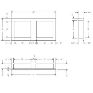 Hydro-Blok Recessed Niches | 16″ x 16″ - view 2