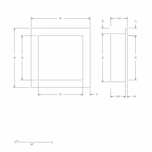 Hydro-Blok Recessed Niches | 16″ x 16″ - view 4