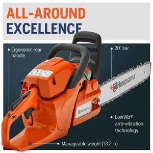 Husqvarna 455 Rancher 20″ Gas Chainsaw - view 4
