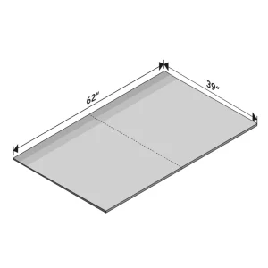 Rapid Recess Tub to Curbless Shower Pre-Sloped Pan | Shower Pan-V - view 3