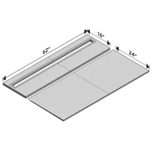 Rapid Recess Tub to Curbless Shower Pre-Sloped Pan | Shower Pan-V - view 4