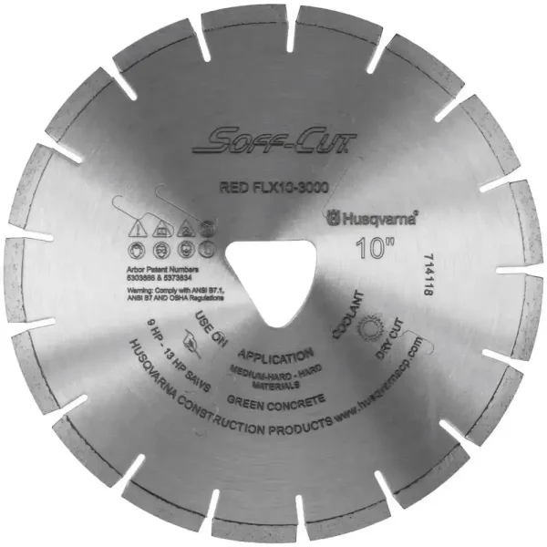 Soff Cut FLX 3000 Red Ultra Early Diamond Blades | 5-1/2″ x .095